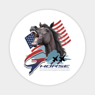 G Horse The Power of True Patriotism Magnet